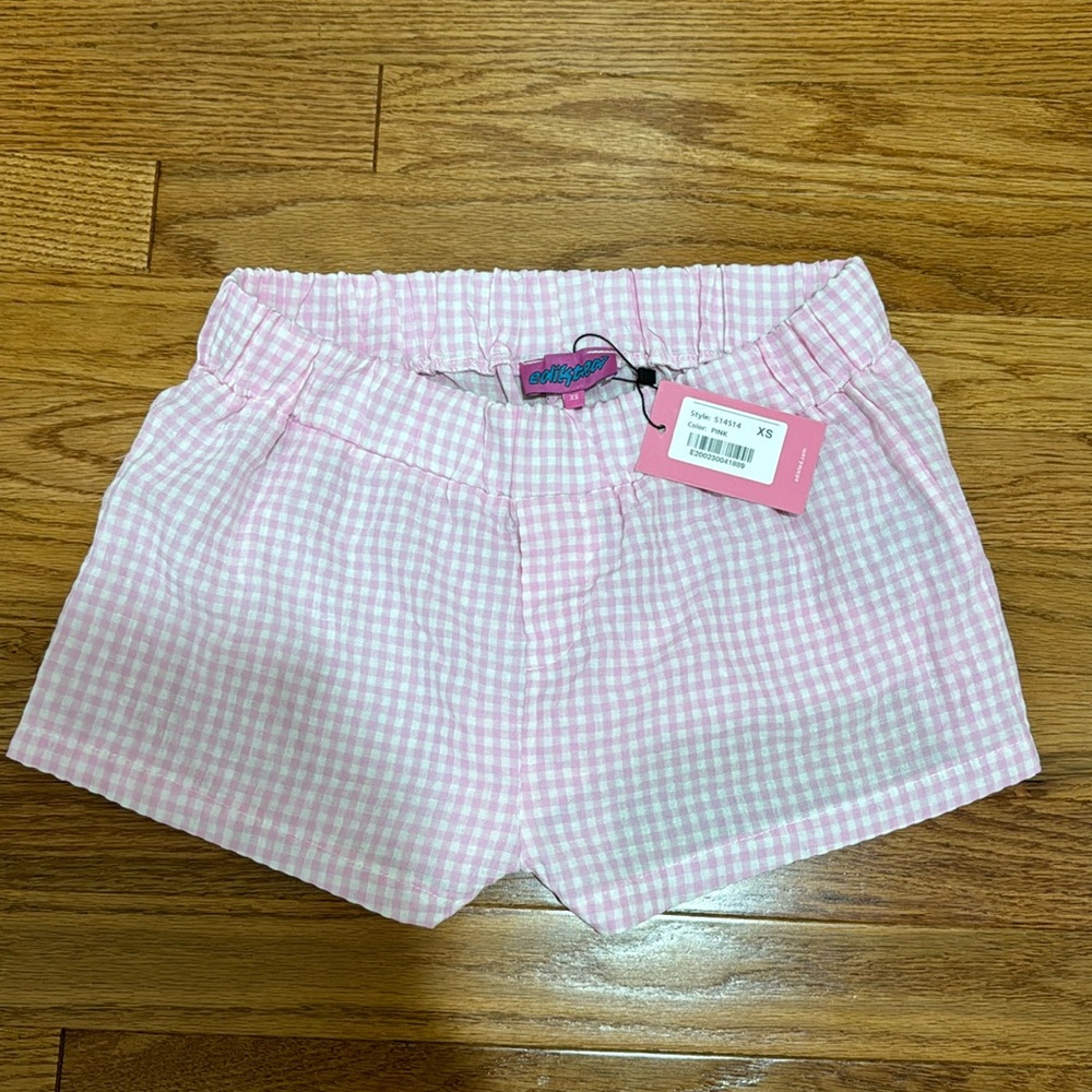edikted pink shorts